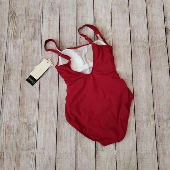 Profile by Gottex Grommet Lace Up Detail One-Piece Swimsuit - Picture 6 of 11